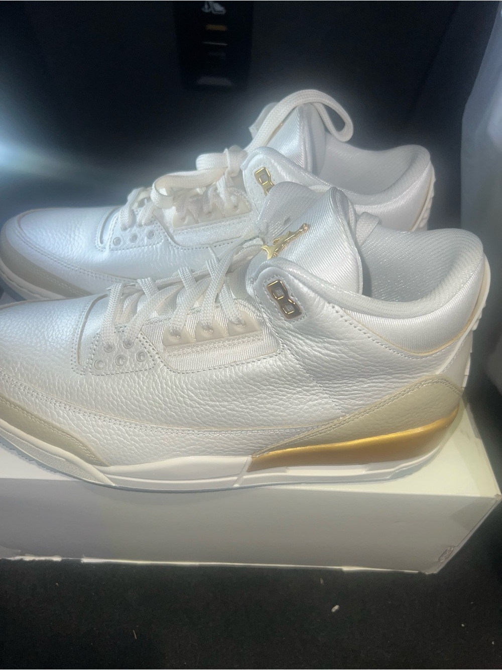 Nike Air Jordan 3 Champagne & Oysters IB2255-100 No lid!